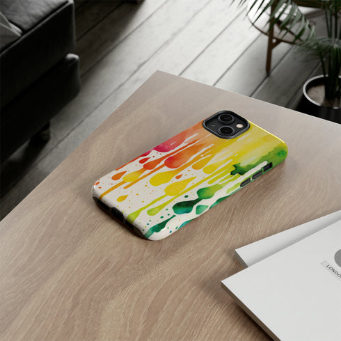 Rainbow Spring Showers - Impact Resistant Phone Case
